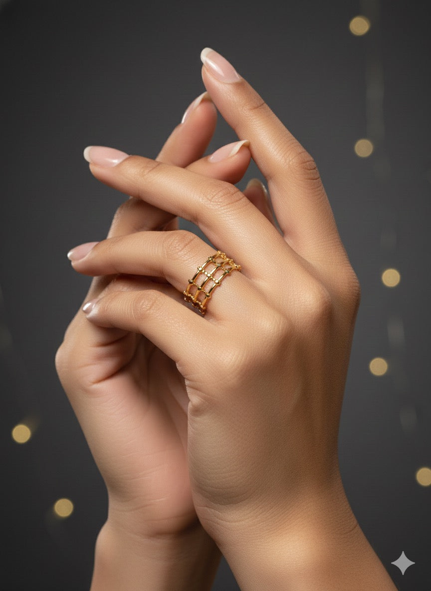 The Interwoven Mesh Ring