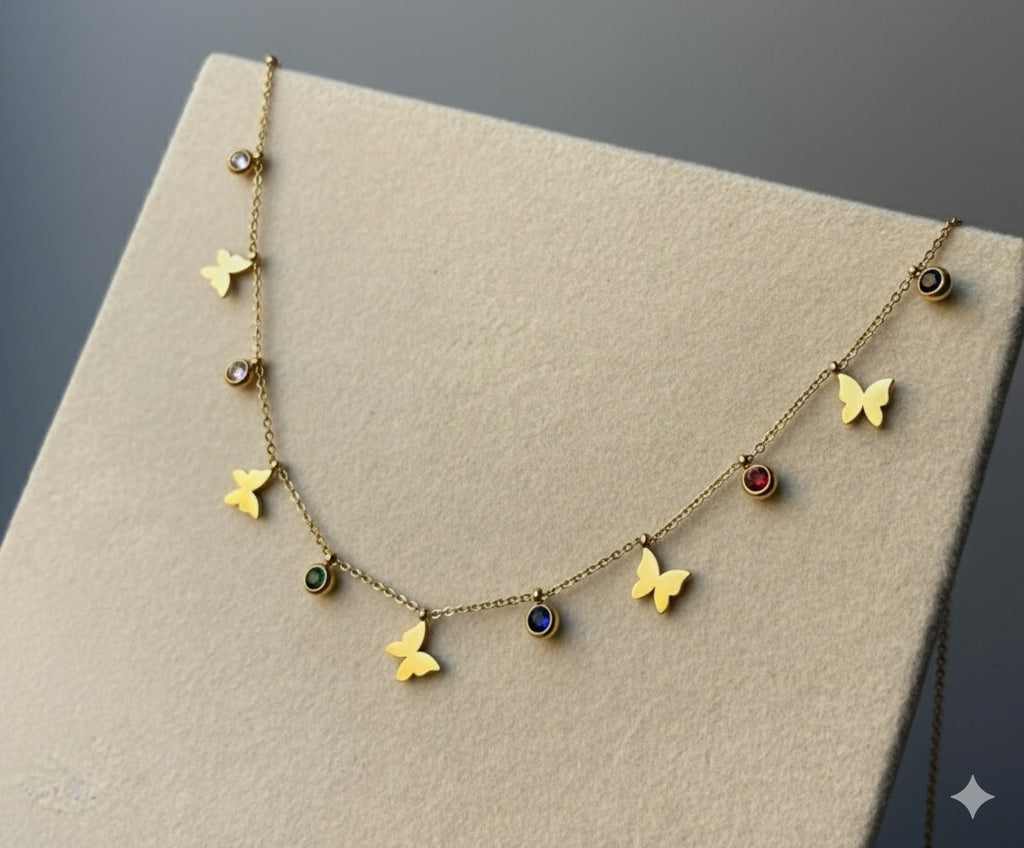 Multicolour Butterfly Charm