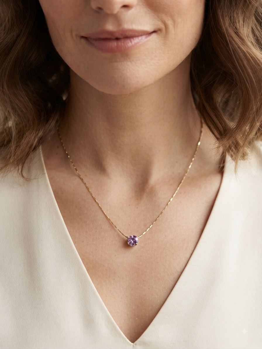 Pink Solitaire Chain