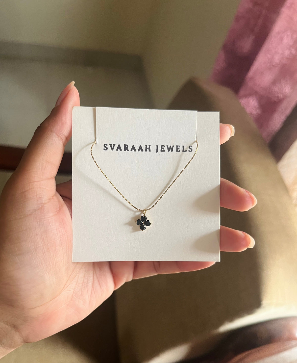 Black Clover Pendant Chain