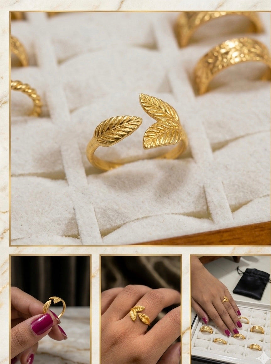 Daphne Leaf Ring