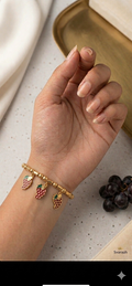 Grape charm Bracelet