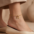 Leafy Bloom Anklets ( Pair )