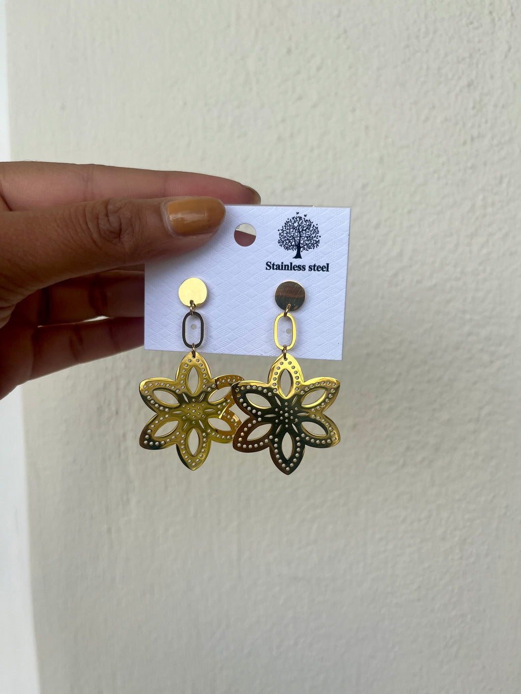 The Golden Flower Earrings