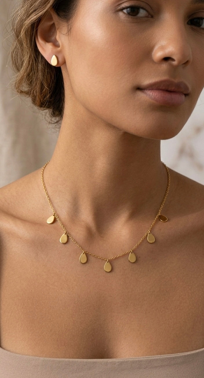 Gold Dew Charm Set