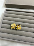 Golden flower Earrings