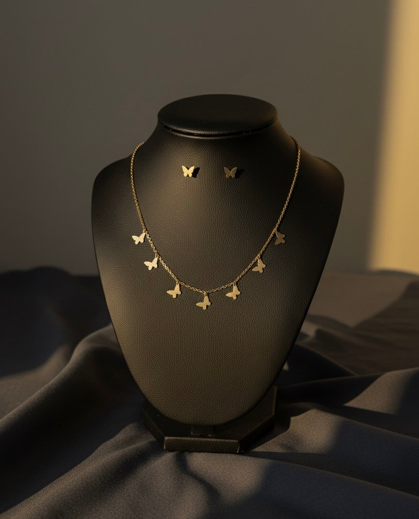 Golden Flutter Charm Set