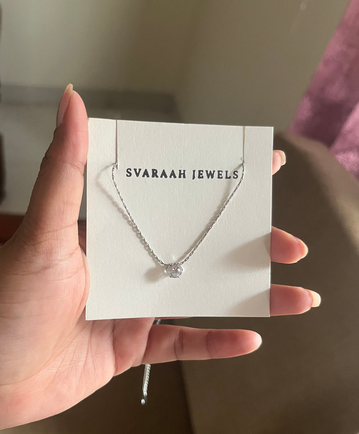 Silver Solitaire Chain