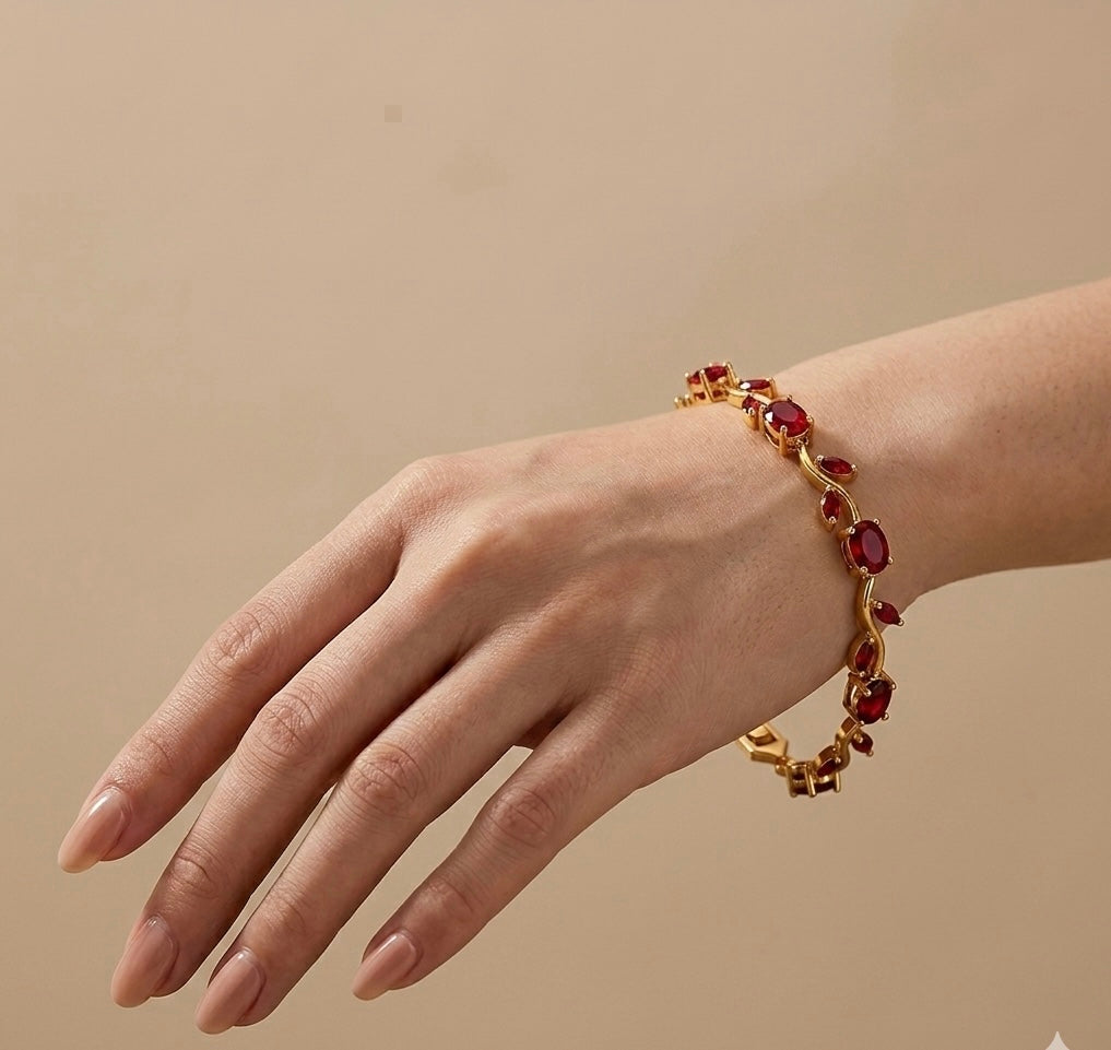 Red Tulip Bracelet
