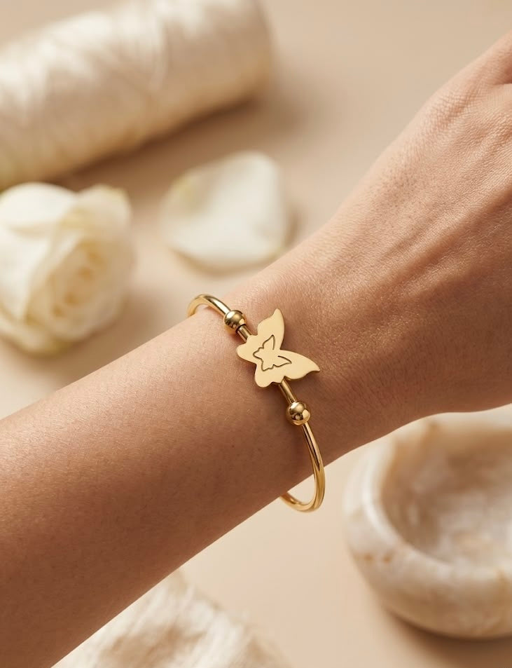 Single Butterfly Kada Bangle