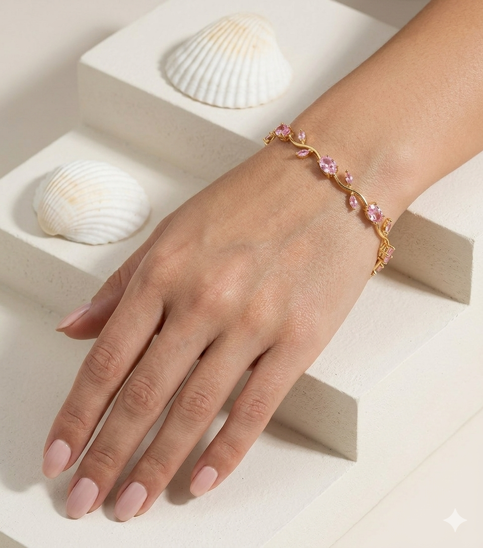 Pink Tulip Bracelet