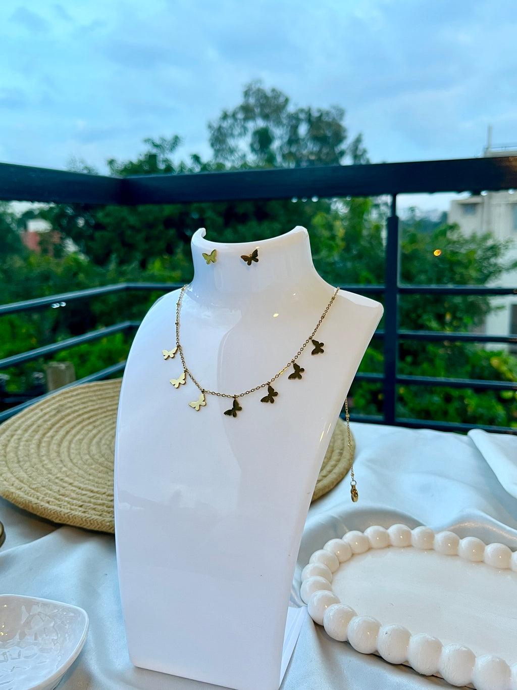 Golden Flutter Charm Set