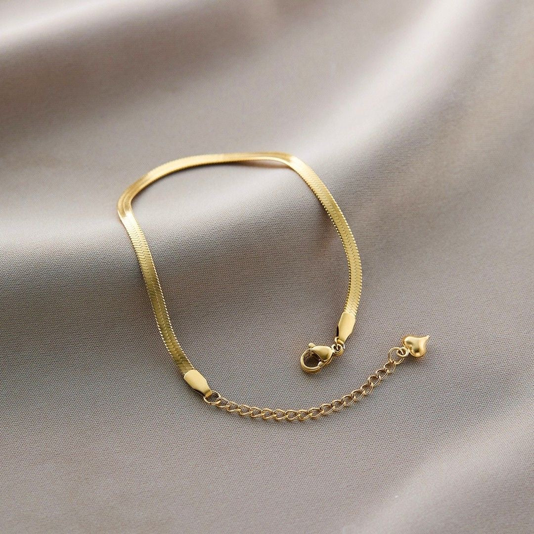 Snake Chain Anklets (pair)