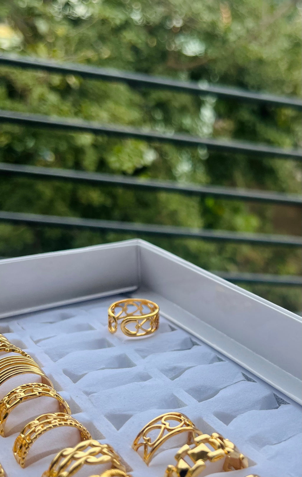 Heart line ring