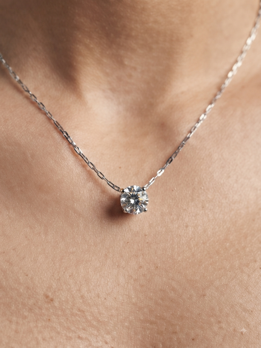 Silver Solitaire Chain