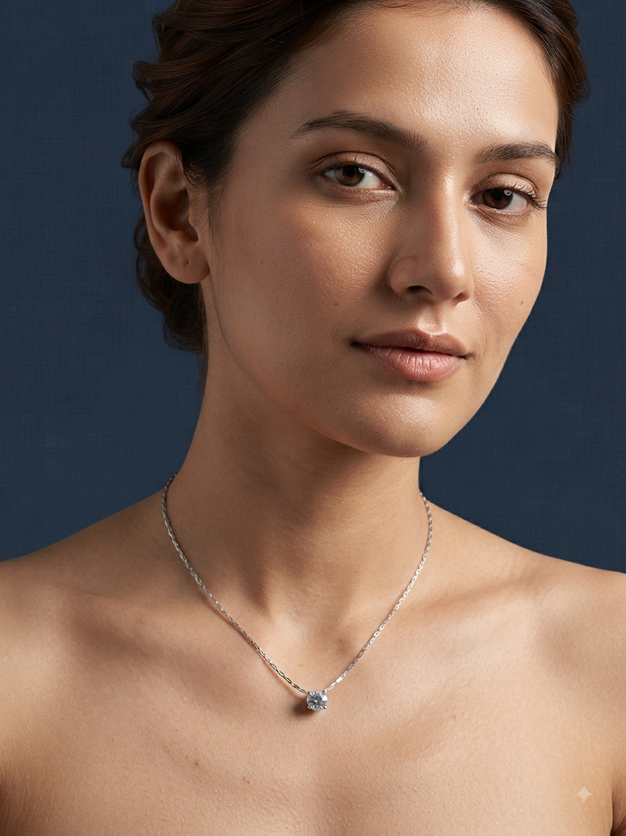 Silver Solitaire Chain