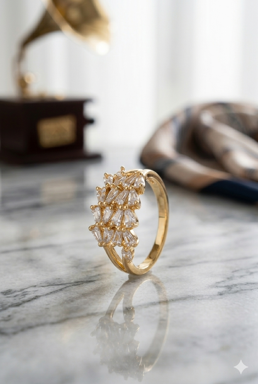Tiara Cluster Ring