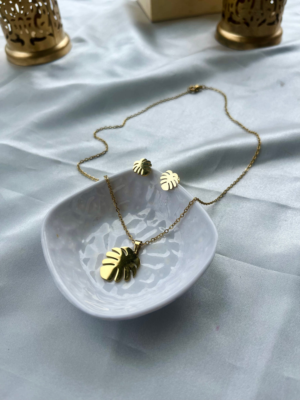 Golden Monstera Set