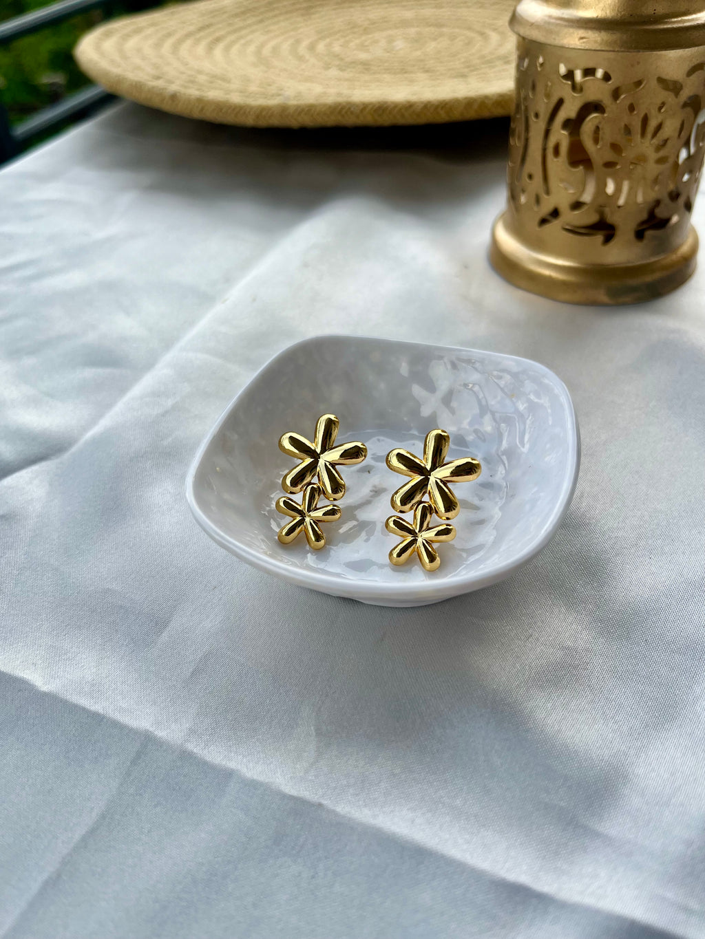 Double Bloom Earrings