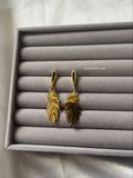 Golden Featherfall Earrings