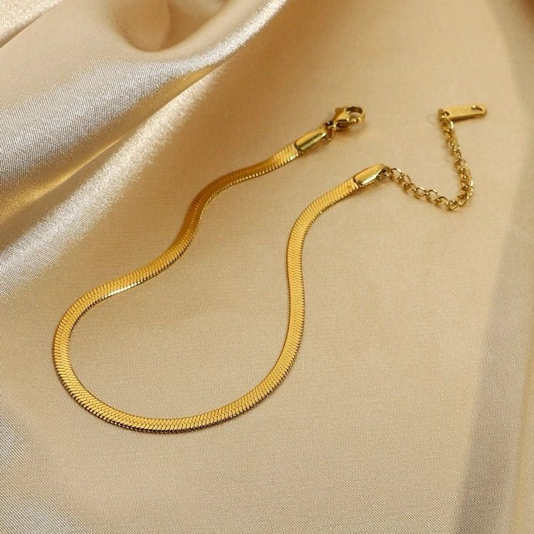Snake chain anklets ( pair )