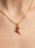 Ruby Rosebud Chain