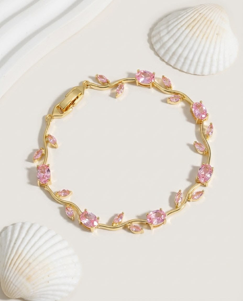 Pink Tulip Bracelet