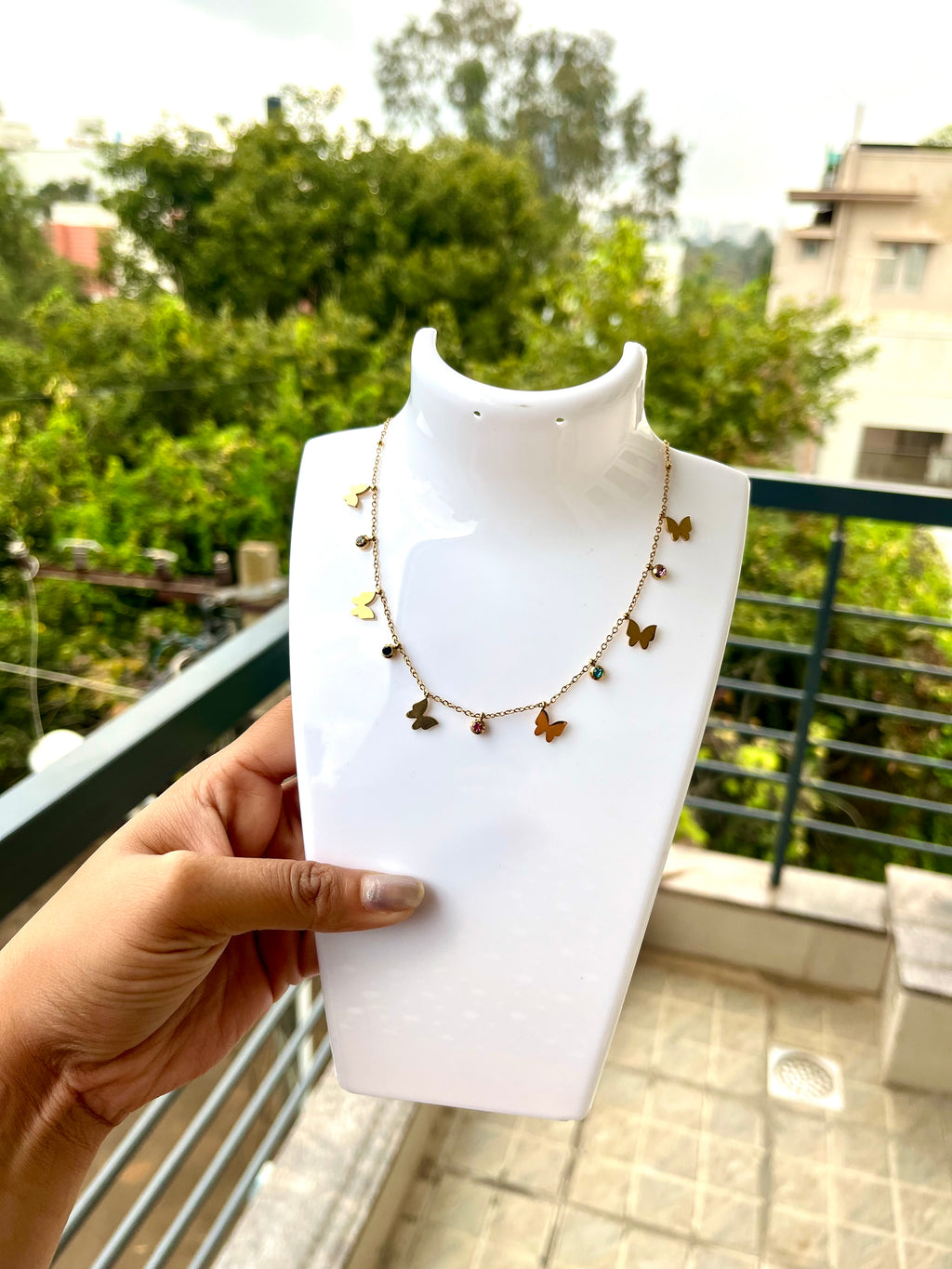 Multicolour Butterfly Charm