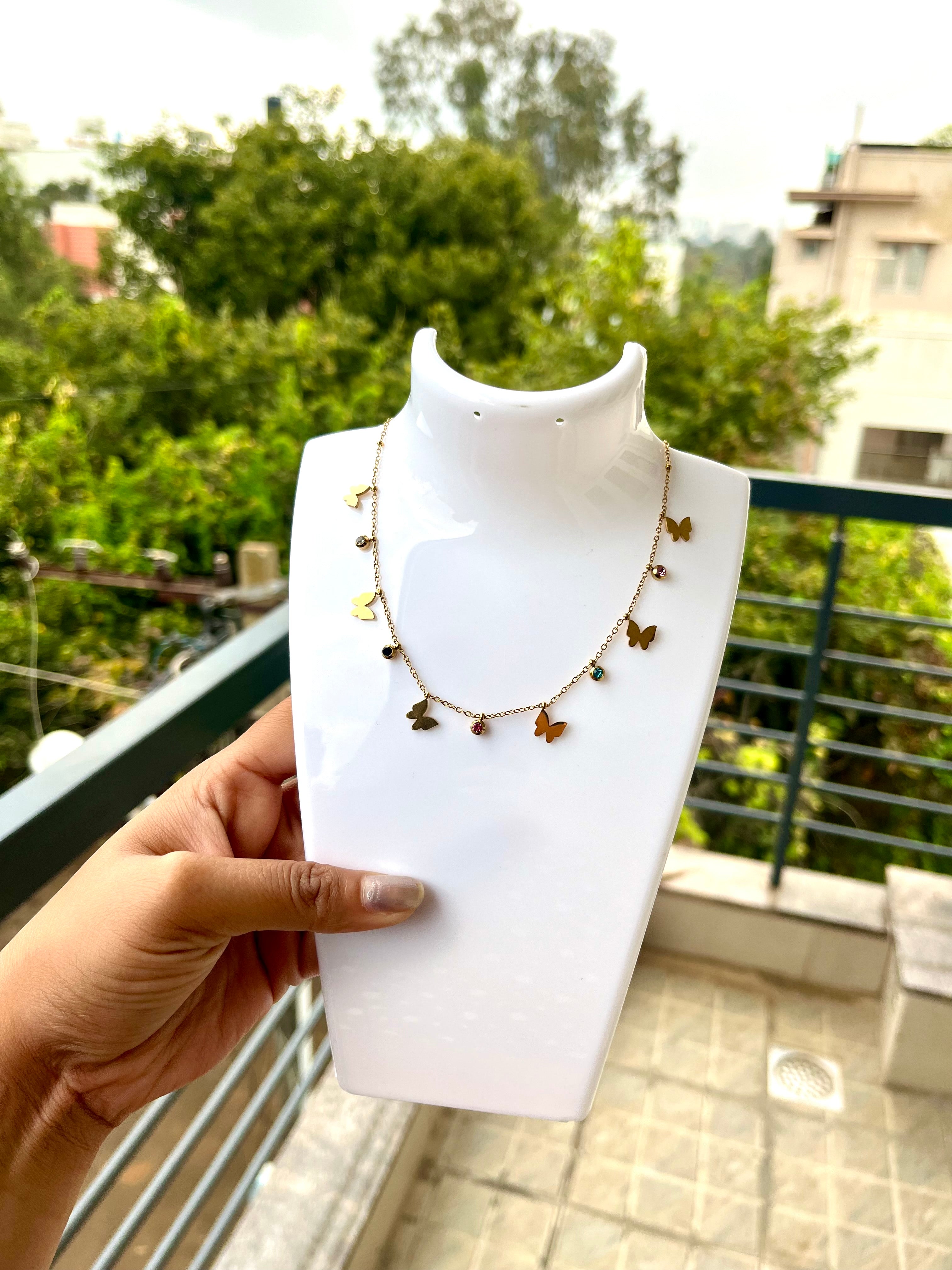 Multicolour Butterfly Charm