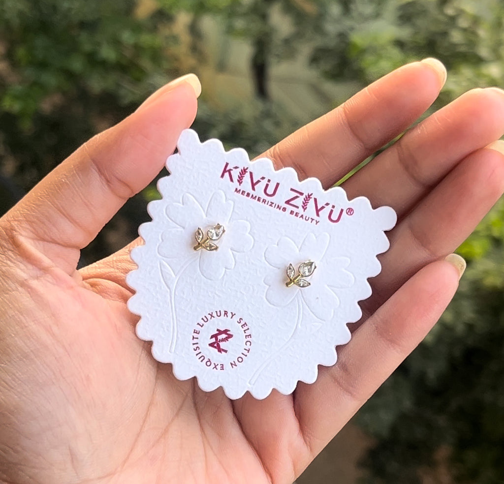 White Tulip Earrings