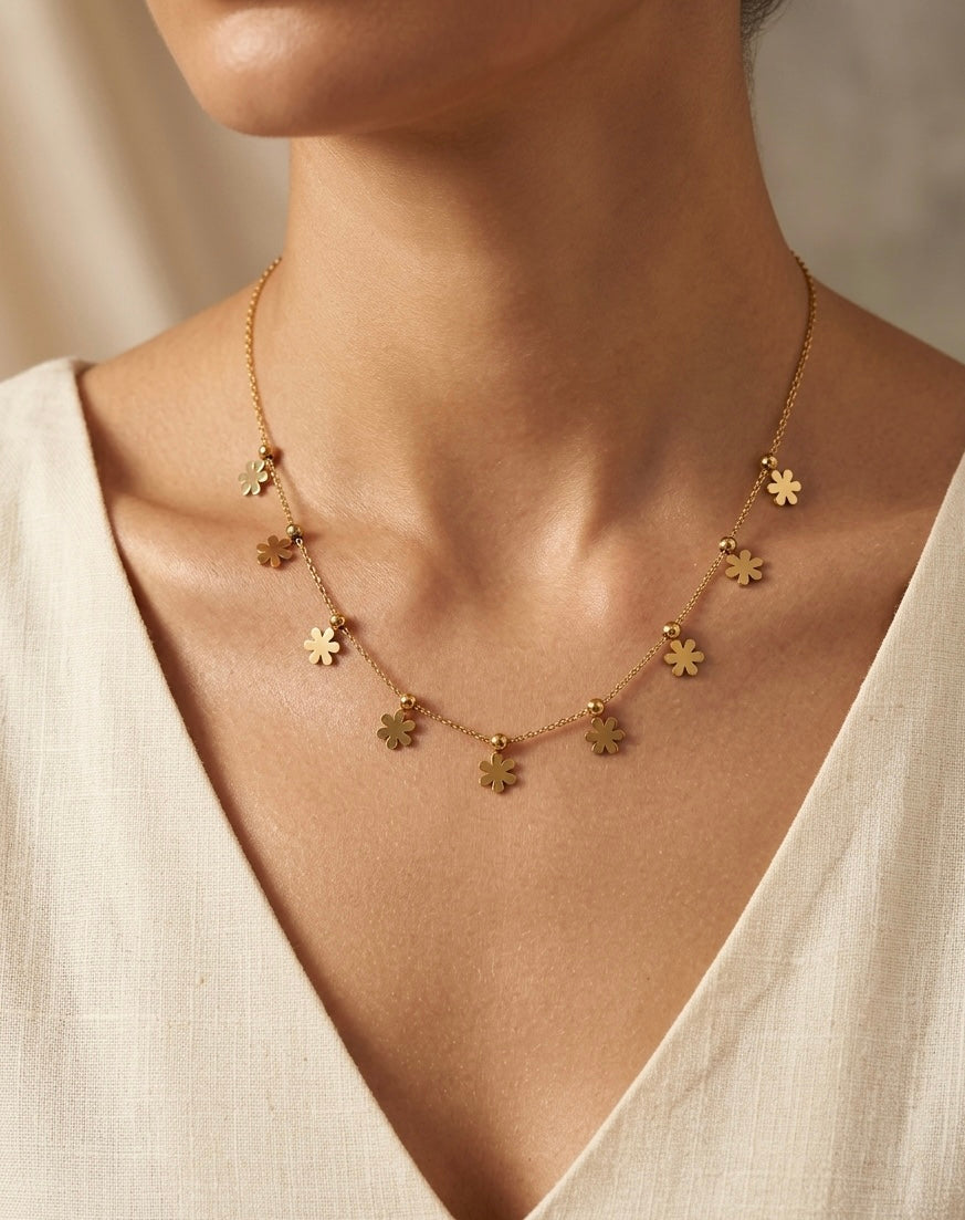 Flower Charm Chain