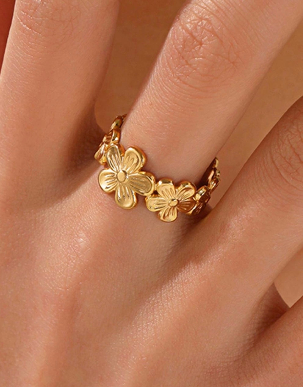 Blossom Aura Adjustable Ring