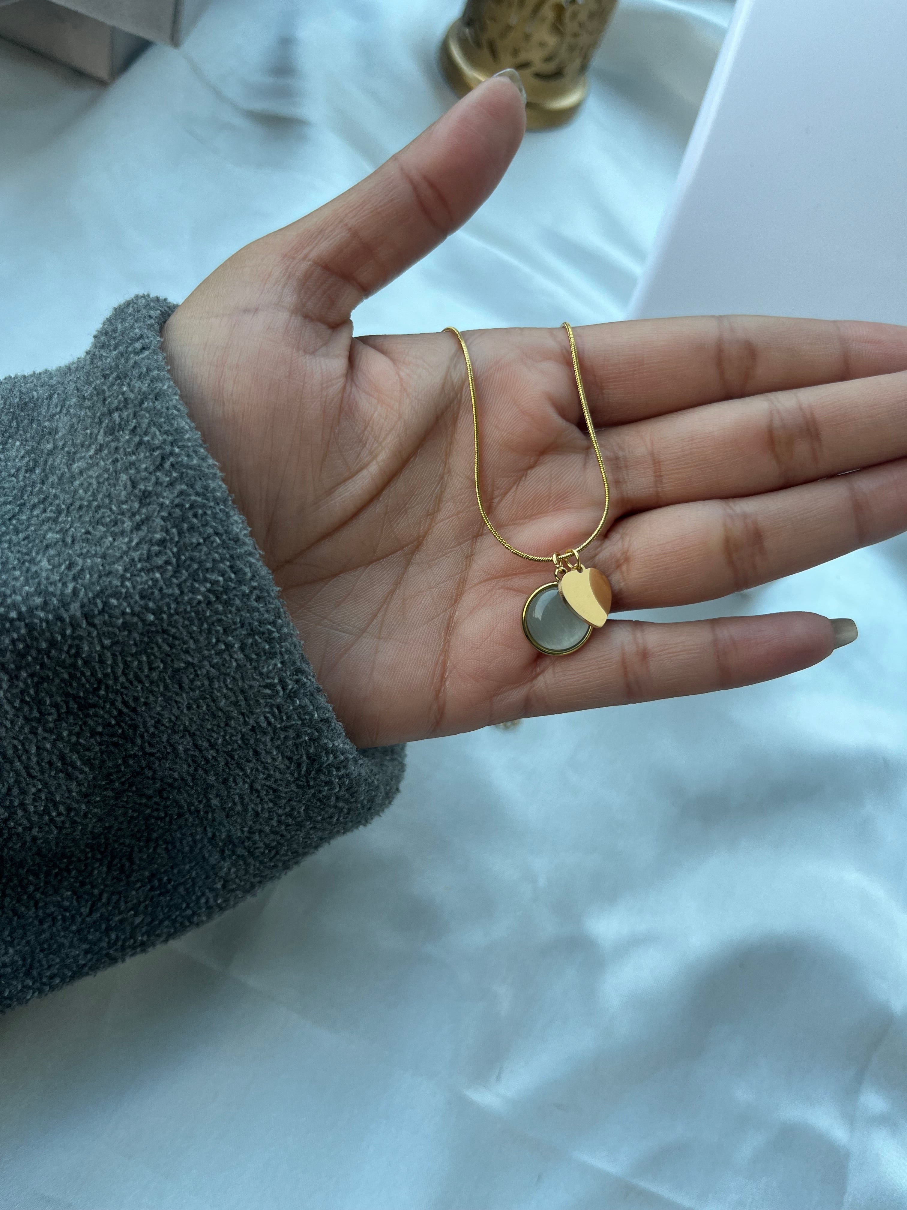 Moonlit Heart Pendant