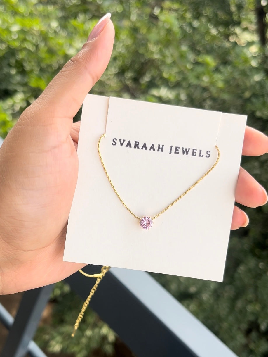 Pink Solitaire Chain