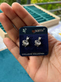 Silver Butterfly Earrings