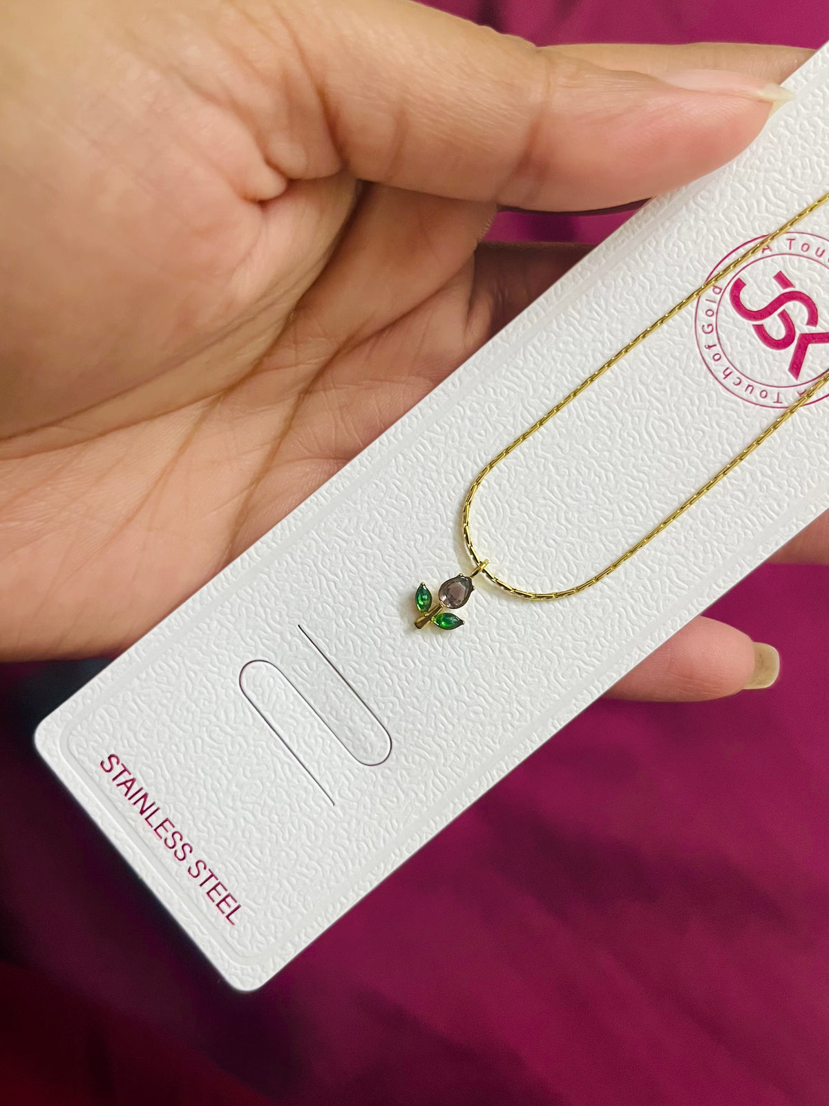 Lavender Green Tulip Chain
