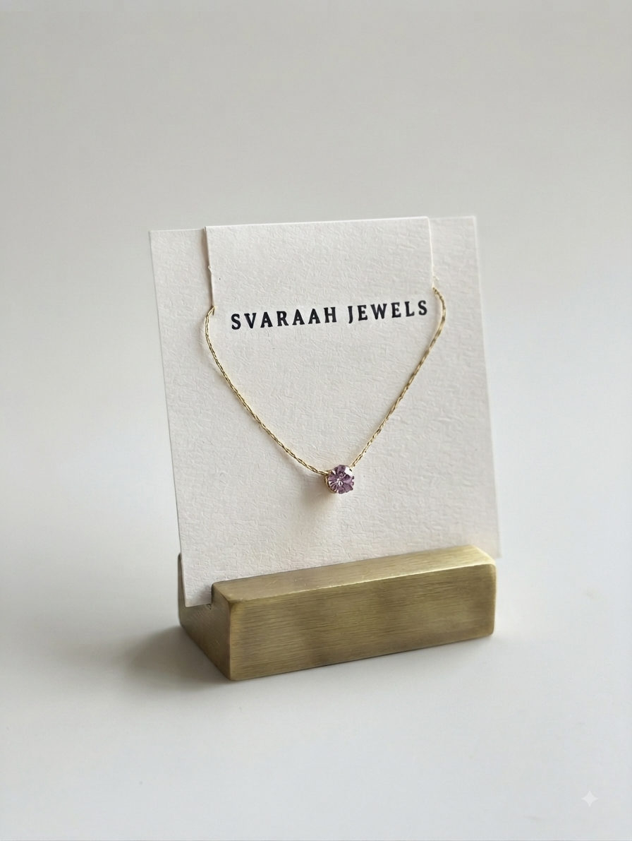 Pink Solitaire Chain