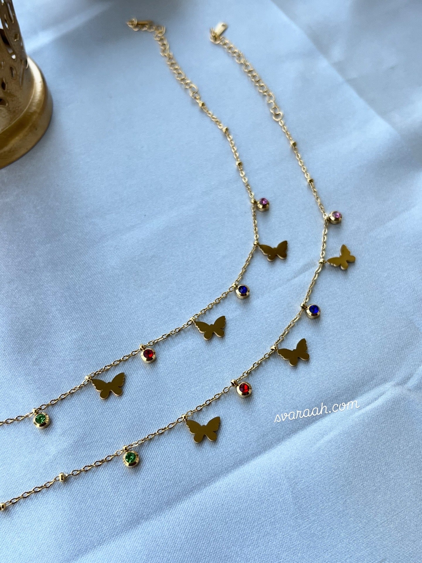 Butterfly Multicolour Charm Anklets