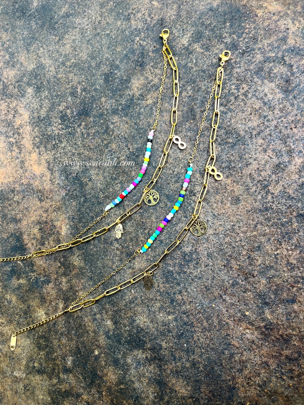 Colour Bloom Anklets