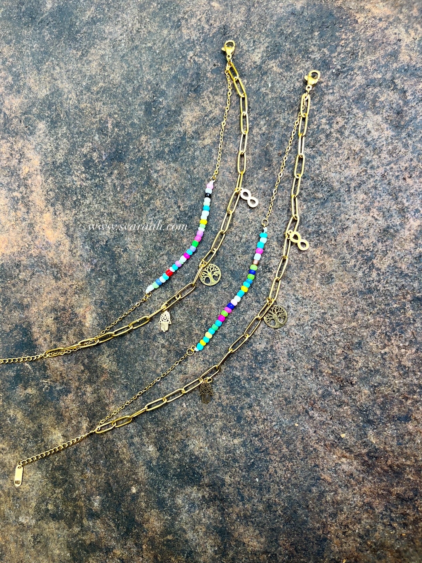Colour Bloom Anklets