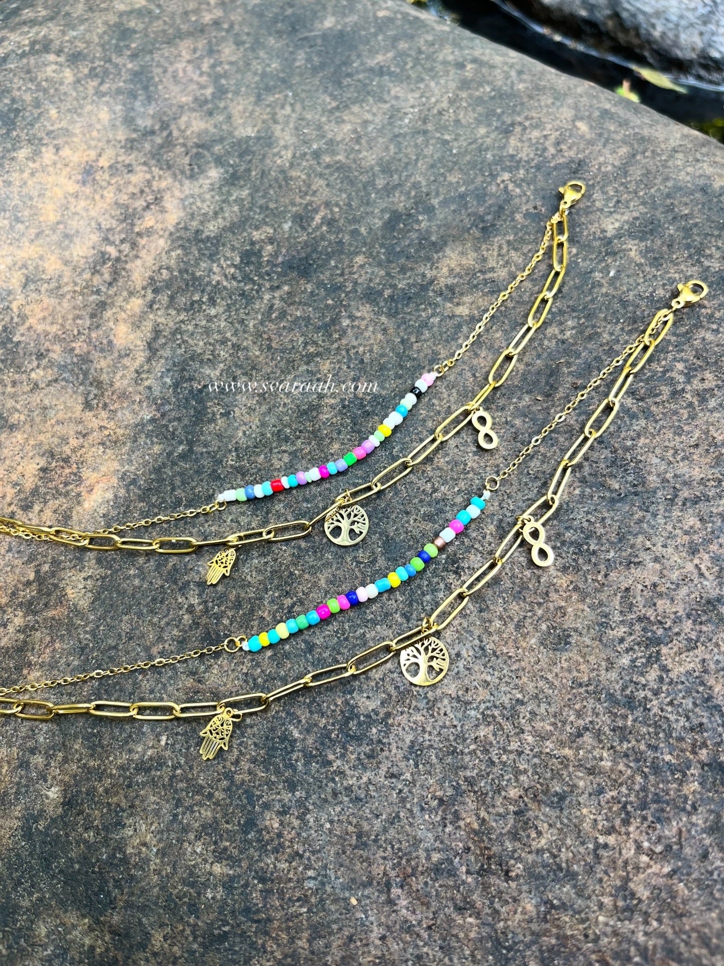 Colour Bloom Anklets