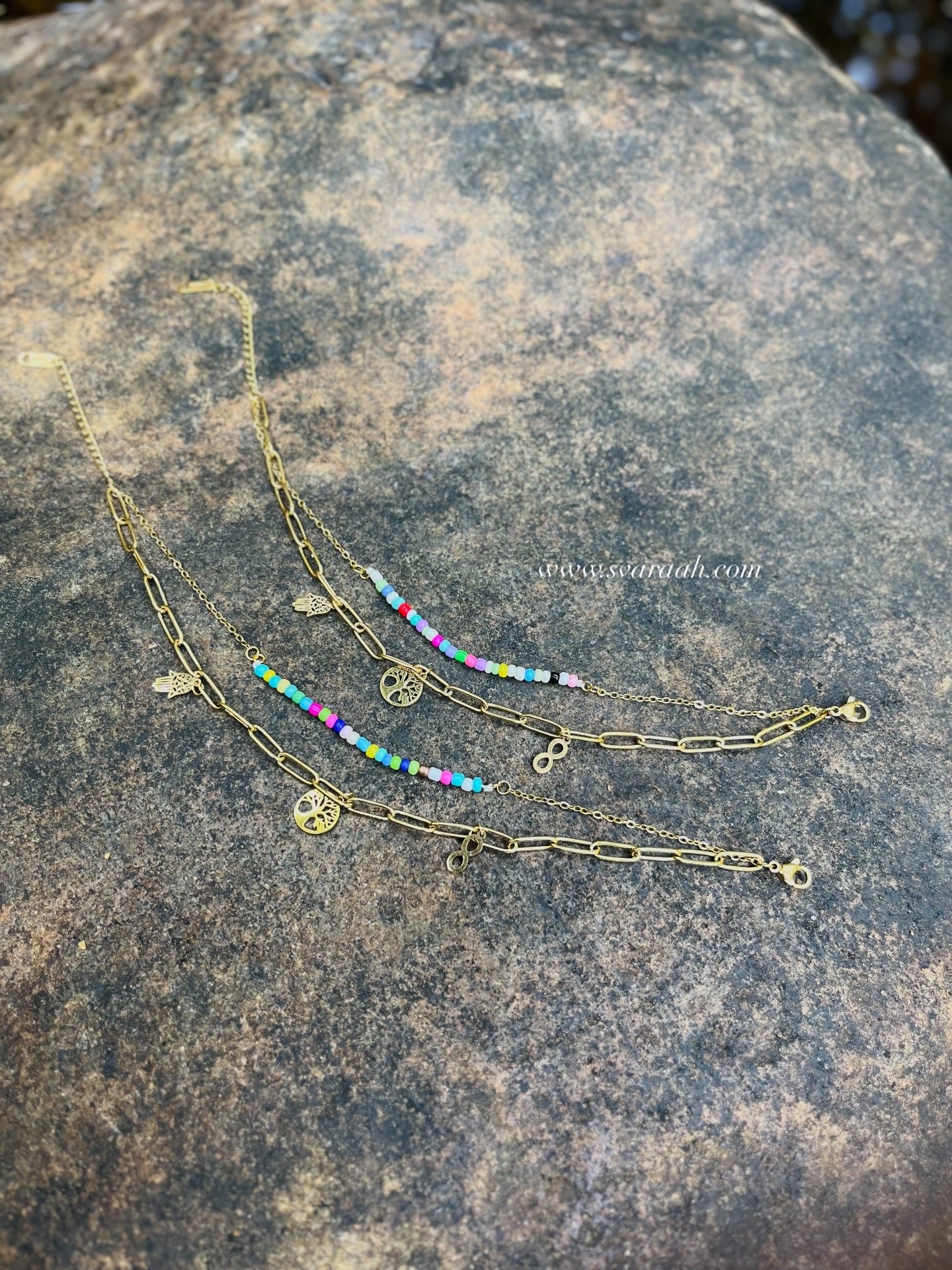 Colour Bloom Anklets