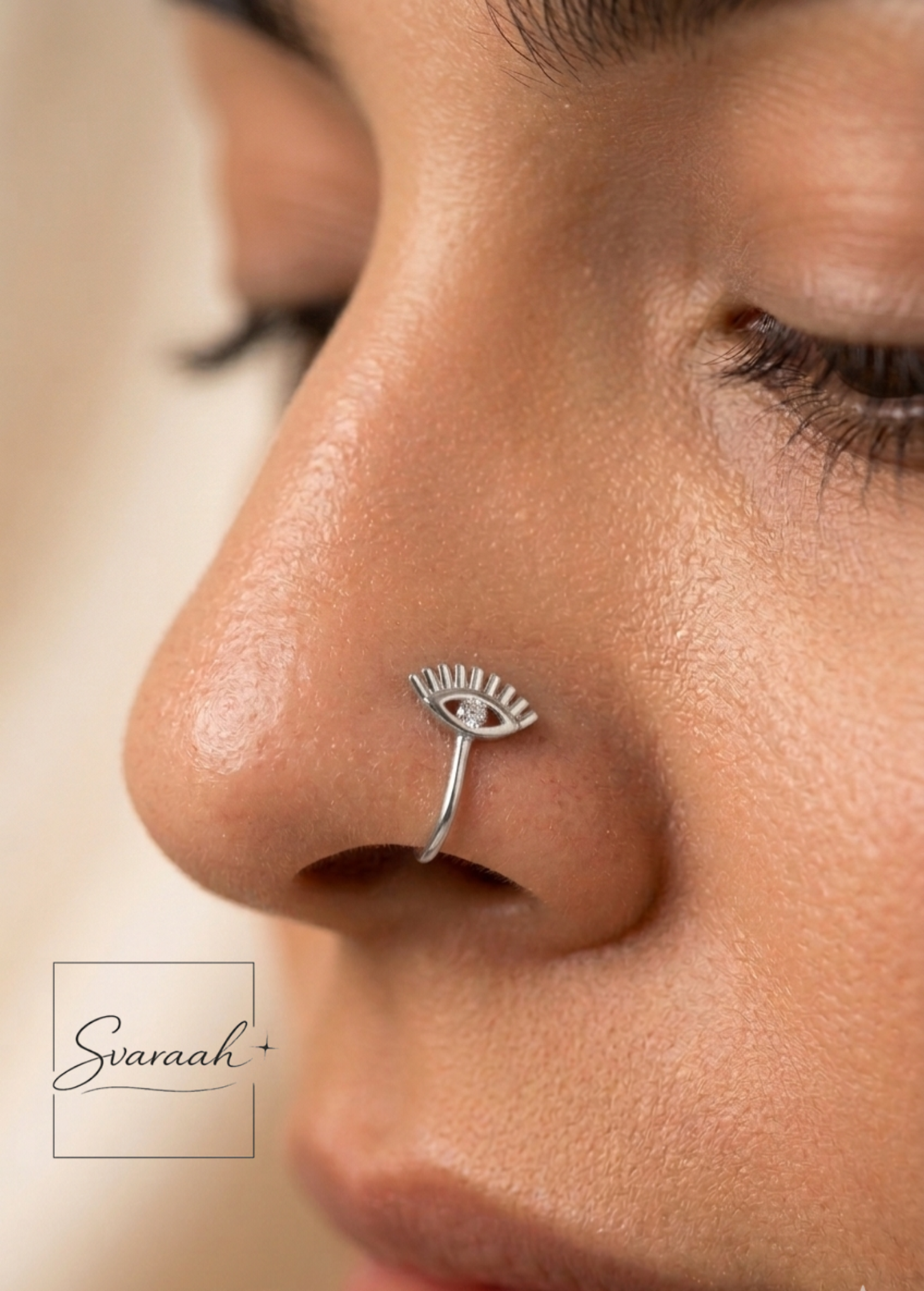 Silver EyeLure Nose Pin