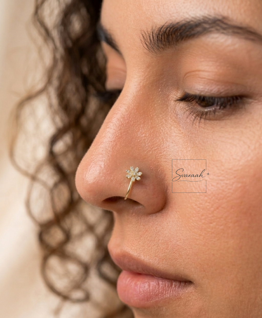 Petals Nose Pin
