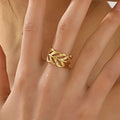 Gilded Laurel Ring
