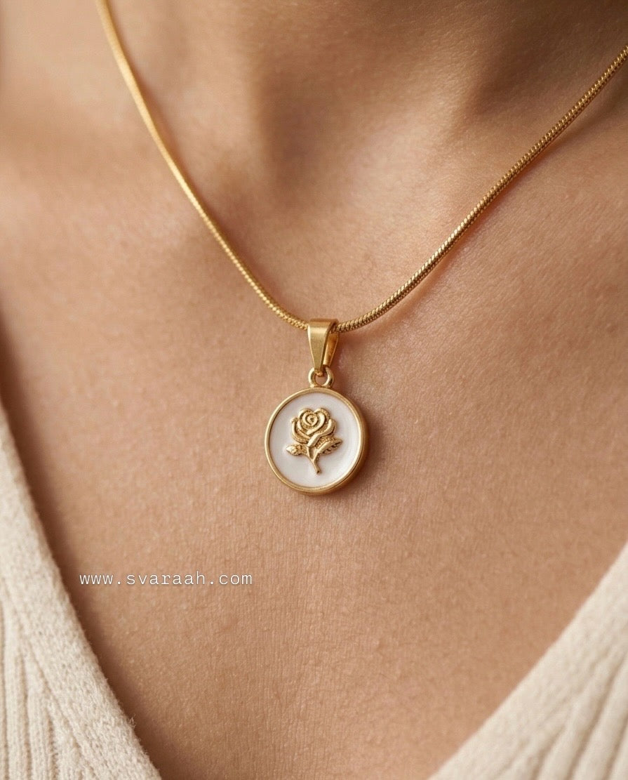 Ivory Rose Pendant