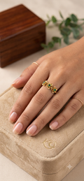 Bloomy Green Ring