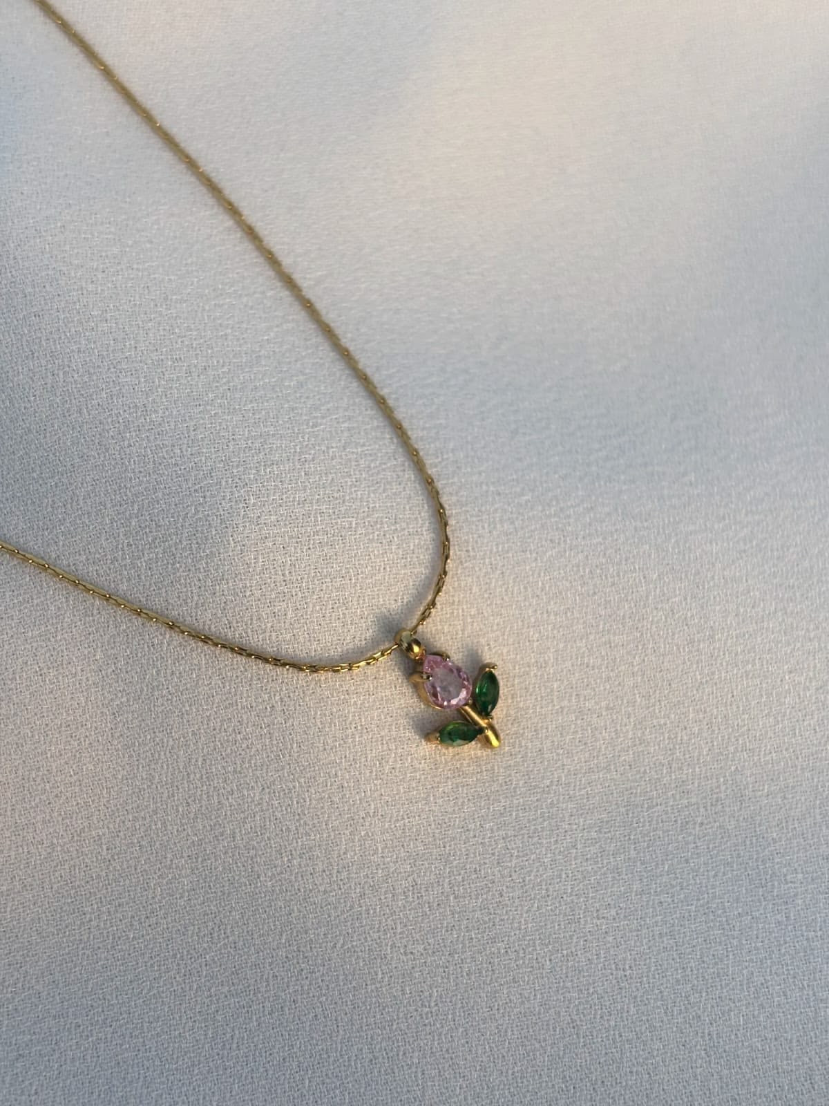 Pink Green Tulip Chain